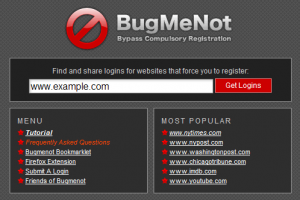 bugmenot 300x200 BugMeNot: evitare la registrazione ai siti di passaggio