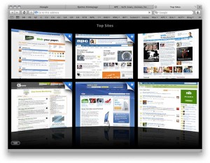 safari top sites 300x234 Rilasciato Safari 4 beta