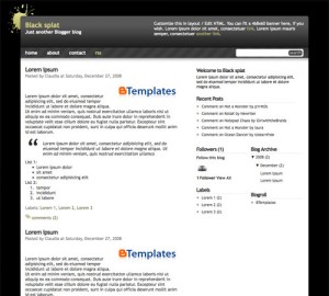 black-splat black splat 300x270 12 imperdibili template per Blogger