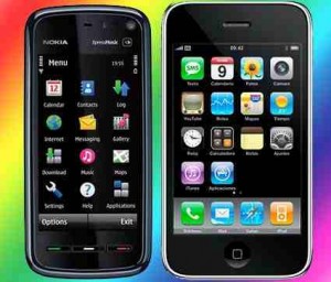 nokia5800 iphone 300x256 Tecnologie TouchScreen a confronto: Resistivo VS Capacitivo