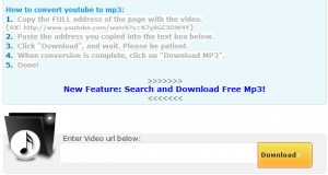vidtomp3 300x160 Convertire un video di YouTube in un file Mp3