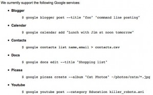 googlecl googlecl 299x187 GoogleCL: Interagire con Google dalla command line