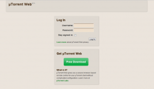 utorrent web 300x175 uTorrent 3.0 Alpha: Interfaccia web per Android e iPad