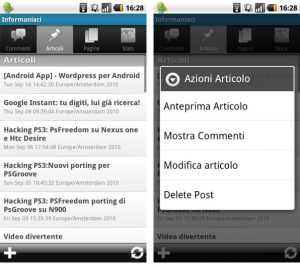 andrW3 300x268 [Android App]   Wordpress per Android