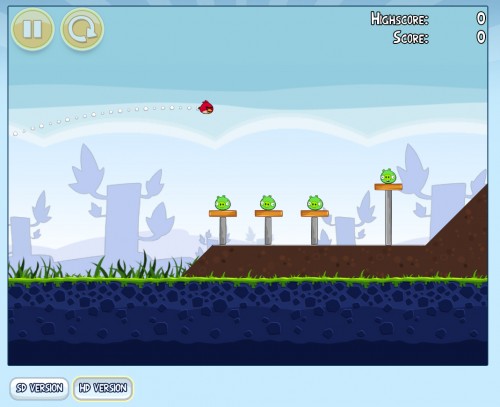 angry-birds-chrome-ingame angry birds chrome ingame 500x407 Angry Birds online gratis con il browser Chrome