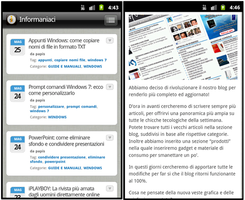 informaniaci mobile Leggi Informaniaci anche con il tuo Smartphone!